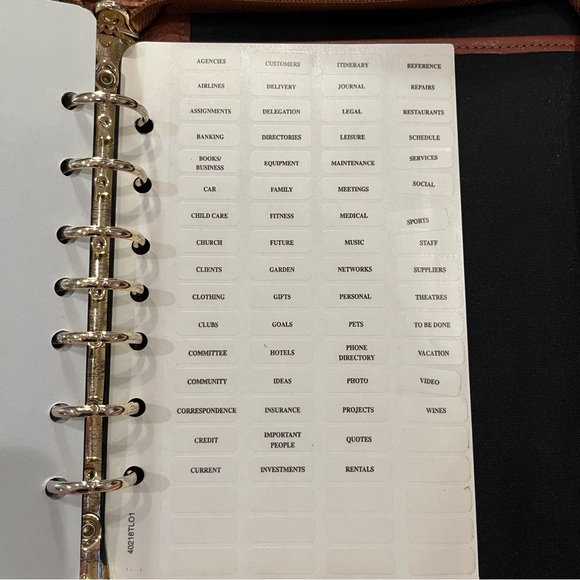 Day-Timer Vintage Green and Brown Leather Zipper Planner/Calendar - Picture 15 of 16